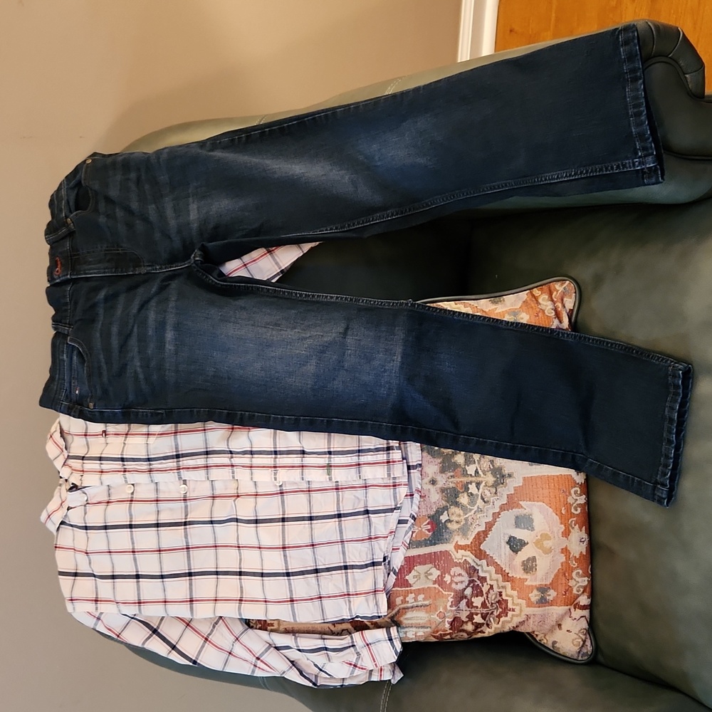 Boys Tommy Hilfiger Outfit- Button Down and Jeans